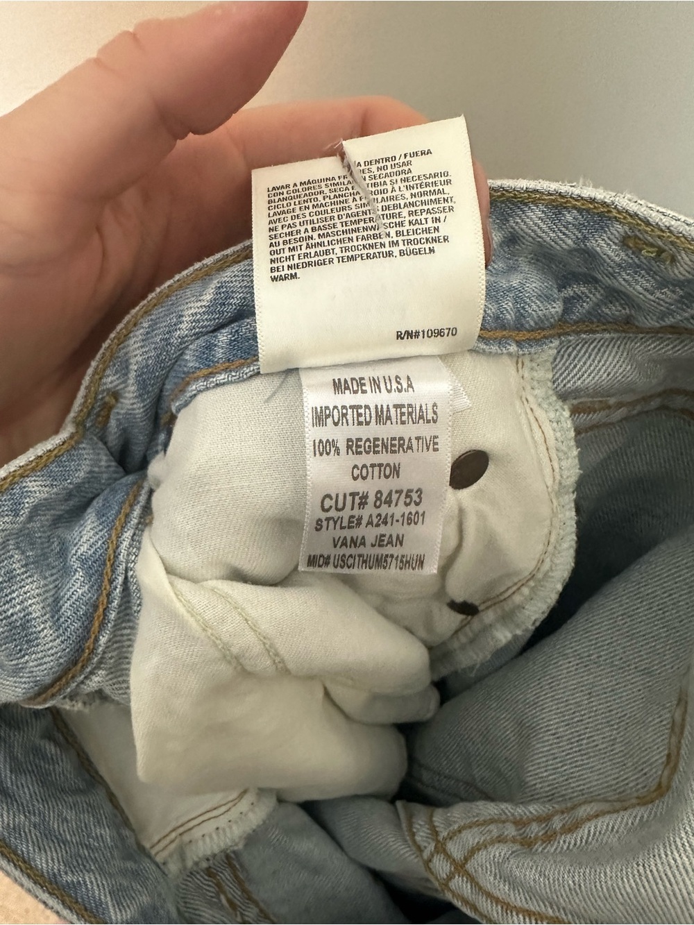 NWOT Agolde Vana jeans Spark 24 - Picture 8 of 8